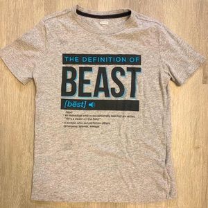 Old Navy boys sz medium “beast” shirt